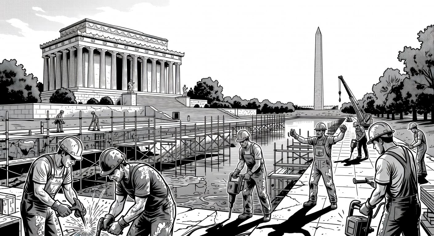 Reflecting Pool Repairs to Cost $13.1 Million to Block Reflection of Trump Promise