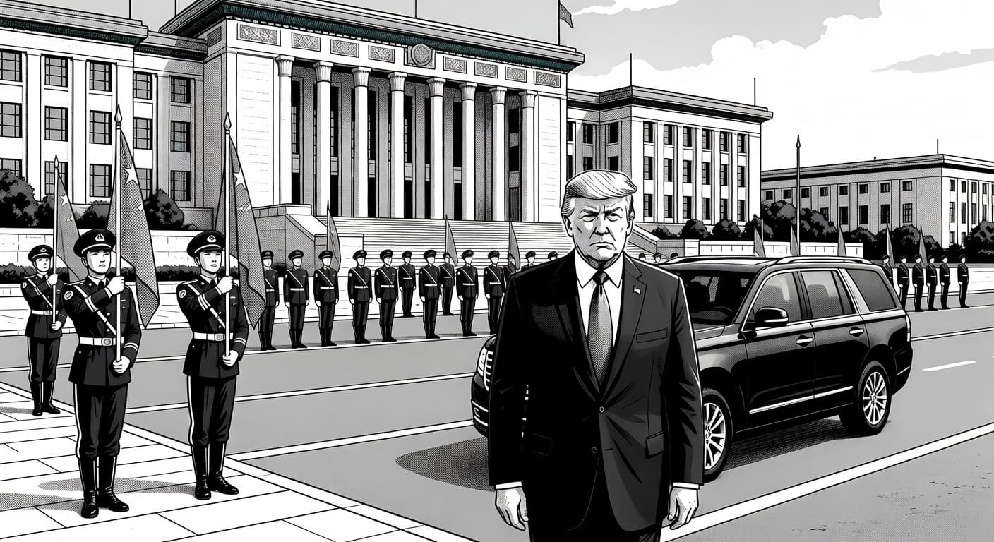 Trump Stays in Motorcade Upon Beijing Arrival Until Receiving Printed Daily Schedule