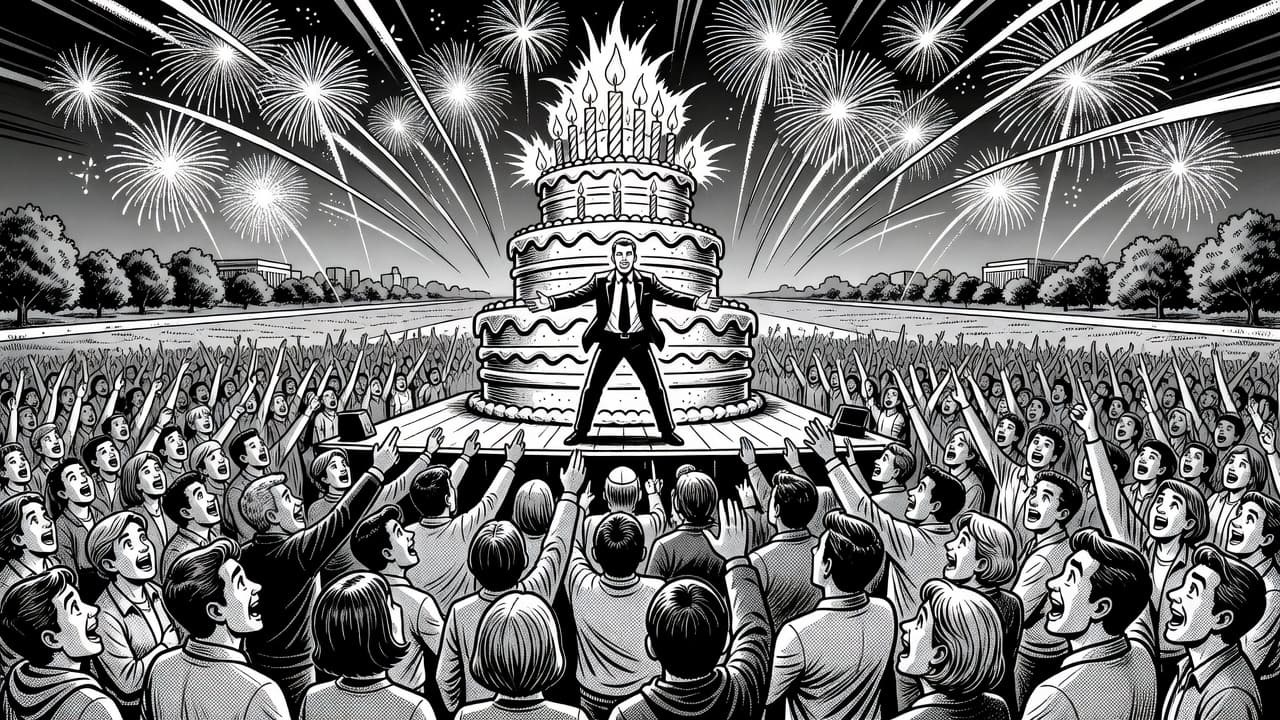 特朗普告知在场民众独立日庆典实为其个人惊喜派对